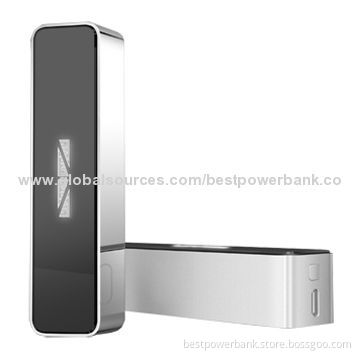Good Battery Aluminum Alloy 2,600mAh Power Banks with USB 5V-600mA Output Voltage/Current